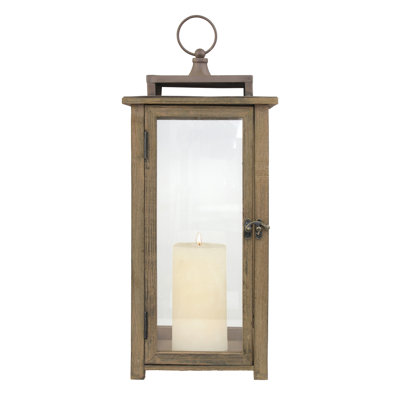 Lanterne de table en bois