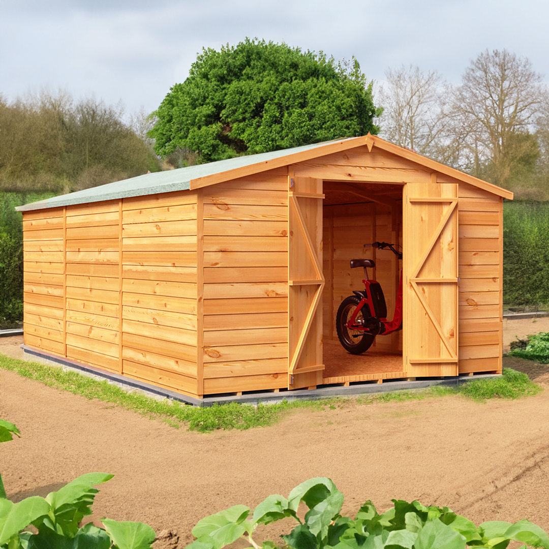 Garden Value Overlap 10 X 15 Windowless Shed - Shire | TJ Hughes - Image 6