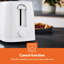 GEEPAS 2 Slice Toaster | 6 Browning Levels with Cancel Function | For Thin Small Bread Slice, Removable Crumb Tray Cool Touch Housing High Lift | Space-Saving Design | 1 Yr Warranty 650W-86915875