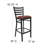 Brixton Hercules Series Ladder Back Metal Restaurant Barstools-49305572-49305574-21223161