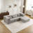 Compression Mahjong Sofa,Convertible Floor Sofa Bed,DIY Boneless Modular Sectional Sofa,No Assembly Required-1279638314-1279638312