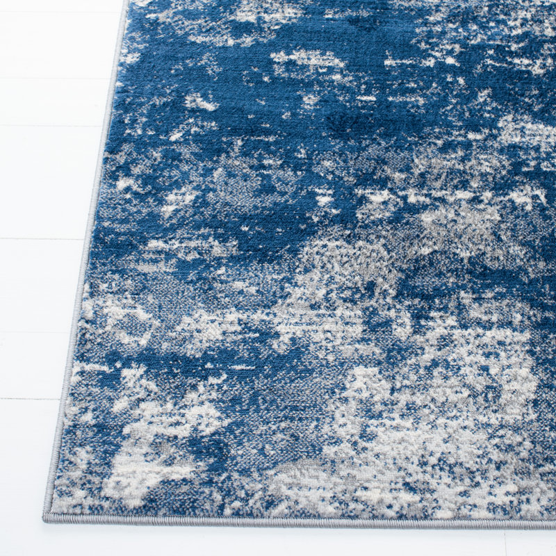 Stonerstown Area Rug, Rectangle 160 x 229 cm, Grey/Navy