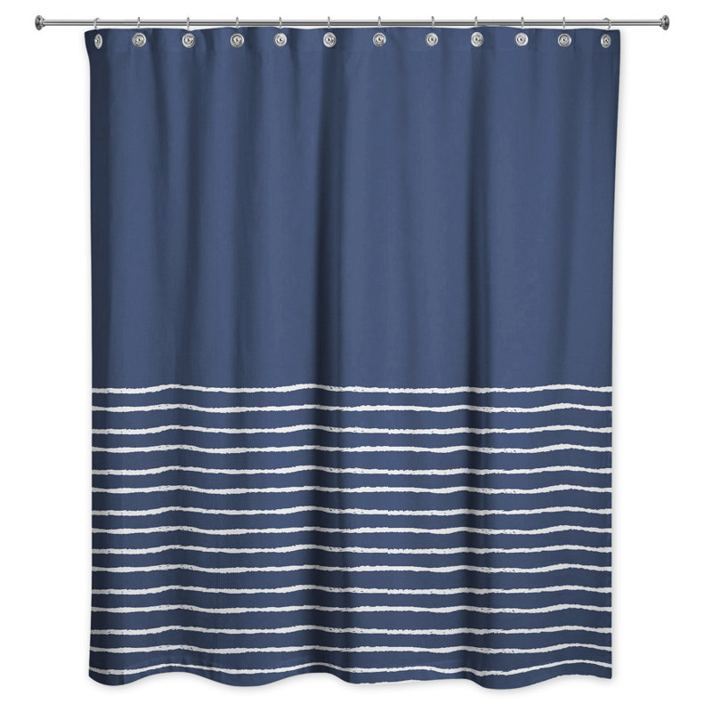 Rideau de douche Stream, Bleu marine