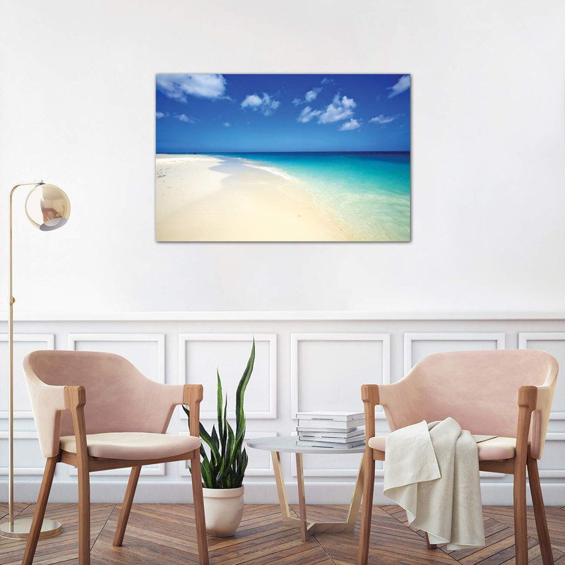 «Serenity in Aruba I» par Mark Paulda - reproduction de photo, H 26 po x l 40 po x 1,5 po, Toile tendue