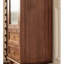 Petite armoire d'appoint à porte simple en verre