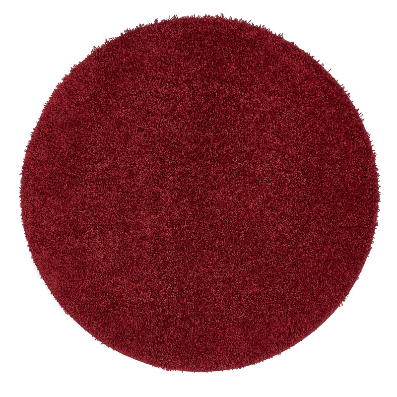 Solid Colour Machine Tufted Area Rug, Round 100 cm
