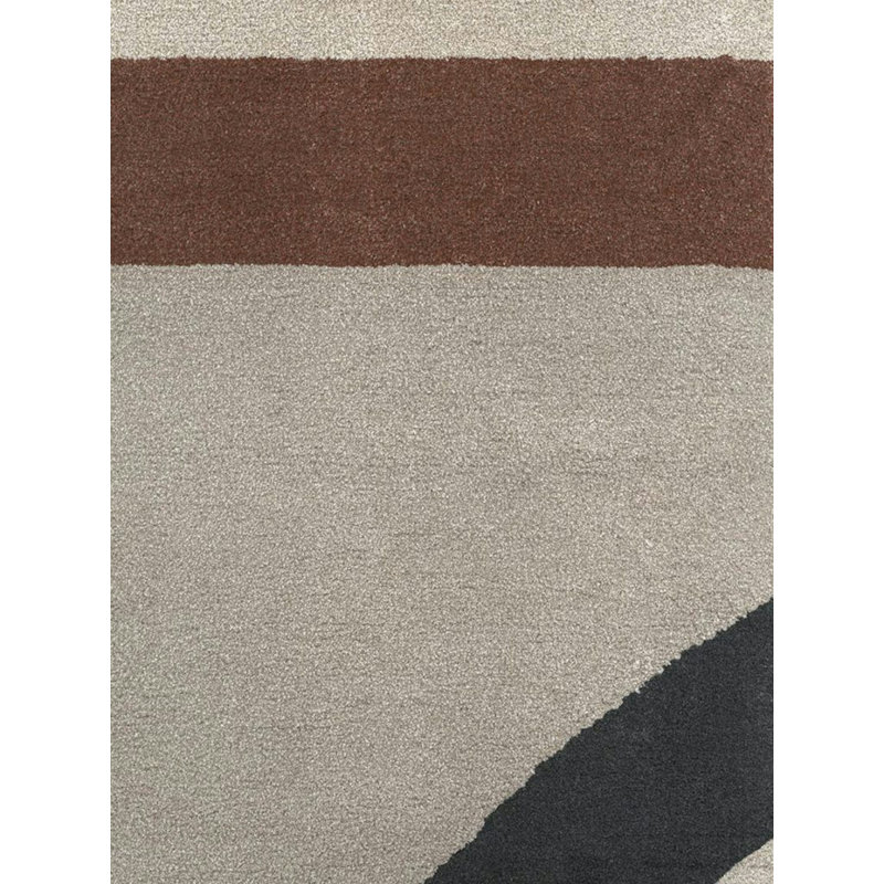 Cercle Hand Knotted Abstract, Geometric Area Rug in Afterglow, Rectangle 8' x 10'