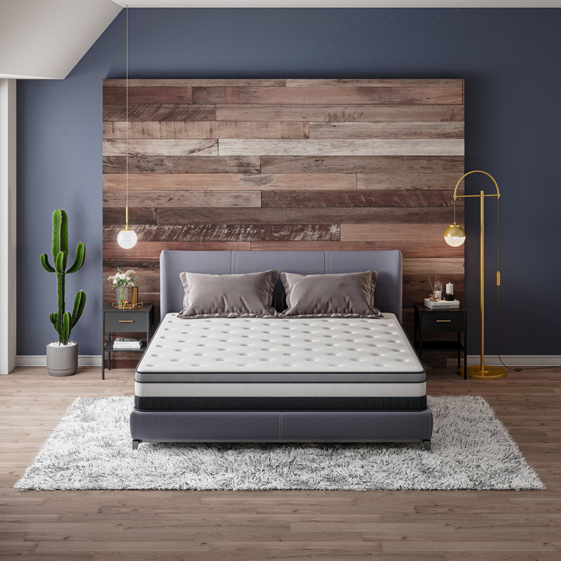 White Noise Pillow Top Innerspring / Coil Mattress, Single (3')