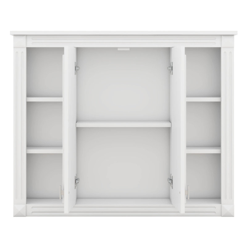 Armoire de rangement murale pour salle de bain, avec 1 tablette réglable