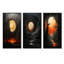 Moon Ebony Eclipse Silence - Moon, ensemble de 3 impressions sur toile-1056962834-1056962844