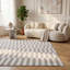 Loft Modern Striped Living Room Area Rug and Runner Soft Pile-124621638-124621641