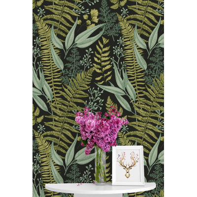 Panneau de papier peint autocollant Stowmarket Botanical Ferns