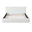 Lit rembourré doux et confortable. Centre de table luxueux et confortable, grand lit, blanc-201536701