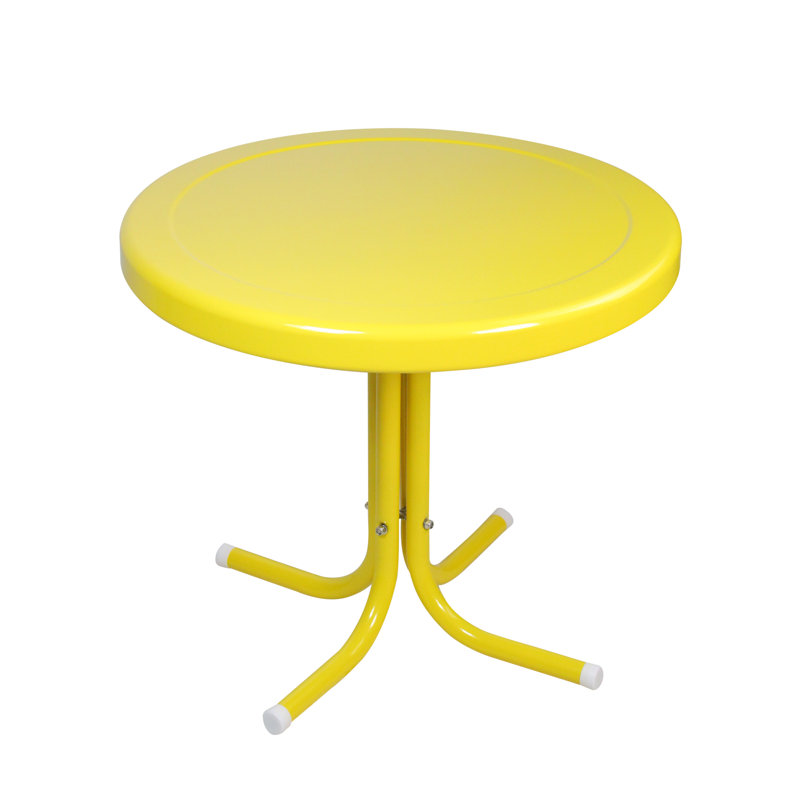 Table d'appoint 22 po, Jaune