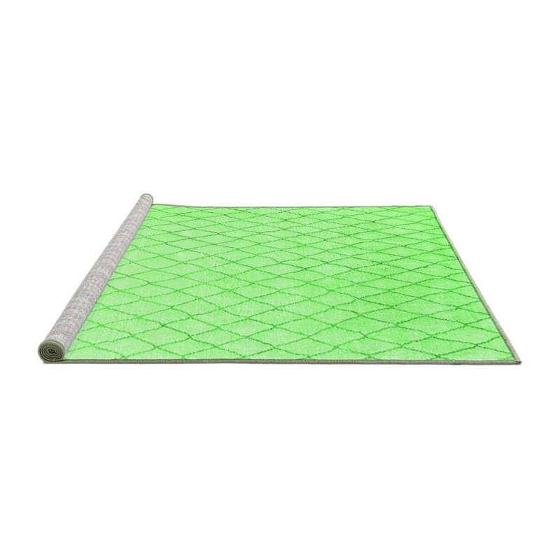 Harliee Washable Geometric Indoor Rug, Square 4'