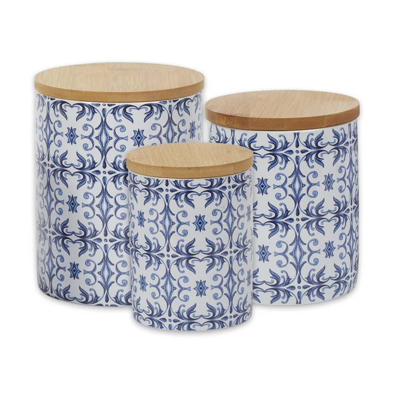 Buckhanon Porcelain China Canister - Set of 3
