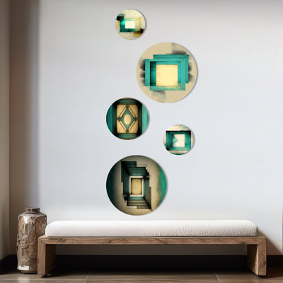 Abstract Wall Decor on Metal