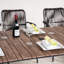 Ensemble repas pour terrasse pour 8 personnes de L 77,95 po avec 8 chaises en rotin-132143447-132143450