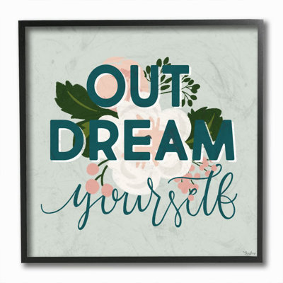 « out rêve vous-même, inspiration de motif floral » par gigi louise-impression