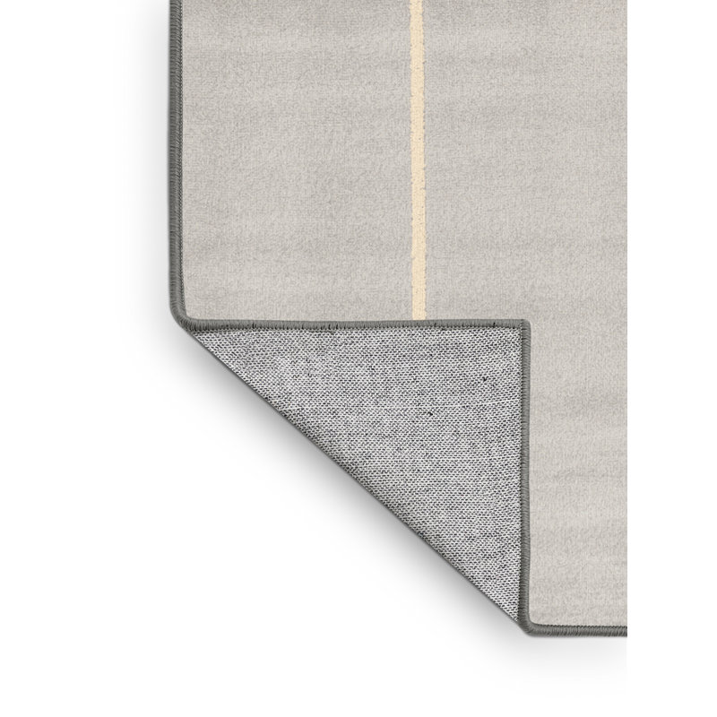 Machine Washable Torresdale July 4Th Modern & Contemporary Abstract Rug in Gray – Gray Binding, 6x9