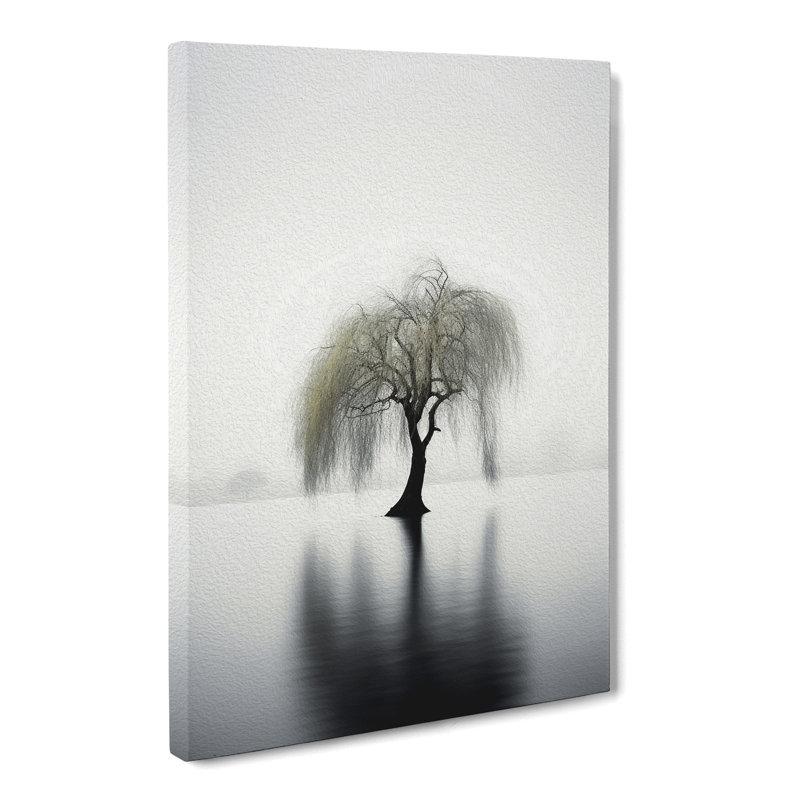 Weeping Willow Minimalism - Wrapped Canvas, 76cm H x 50cm W x 3cm D