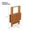 Square Acacia Outdoor Side Table , 50cm cm W 50cm cm D