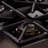 KUCHT 36 in. 5.2 cu. ft. 6-Burners Dual Fuel Range for Propane Gas in Gemstone + Wall Mount Range Hood
