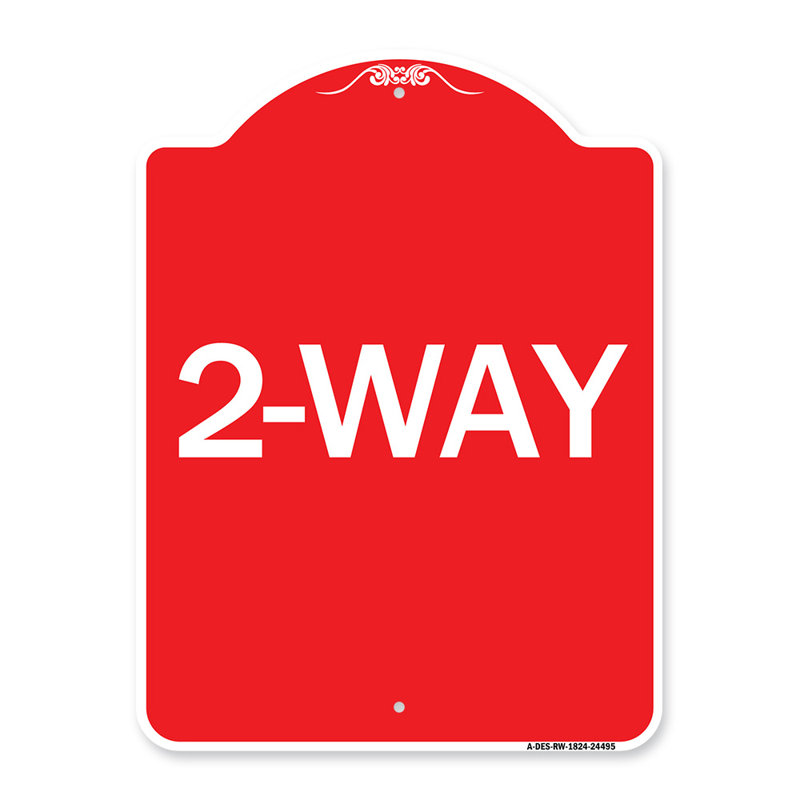 Enseigne Signmission Designer Series - 24 heures de stationnement réservé / 24491, H 24 po x l 18 po x p 1 po