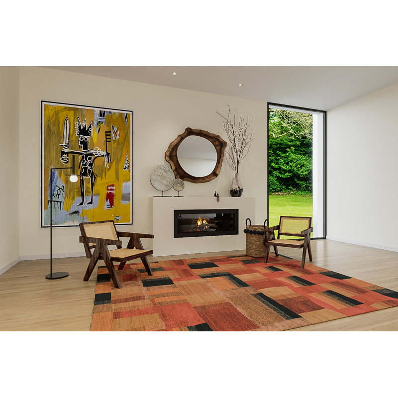 Eva H Geometric Area Rug, Rectangle 8' x 10'