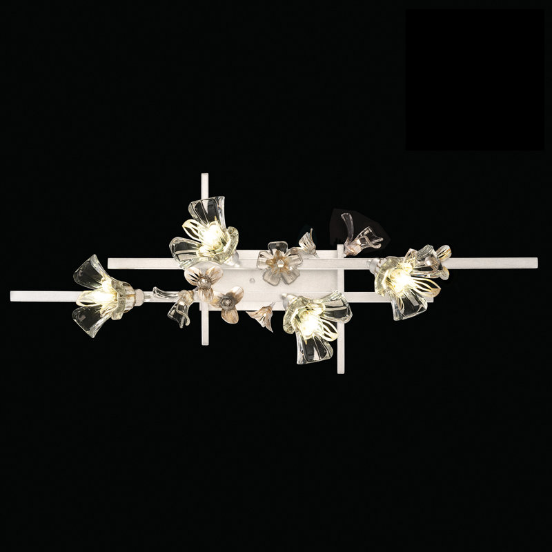 Azu 4 - Light Bath Bar, White Gesso