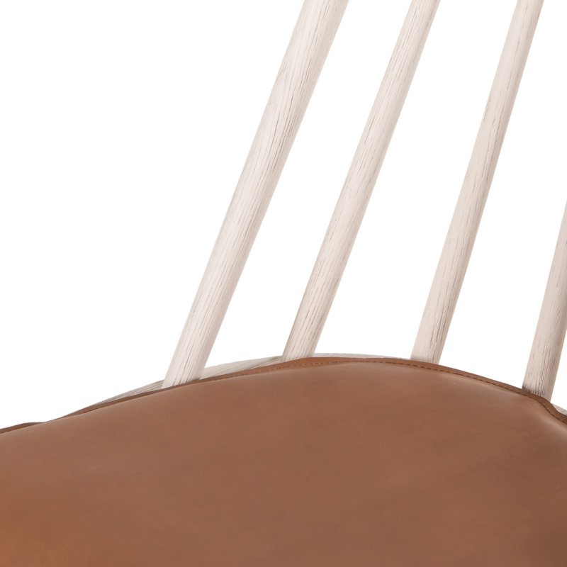 Solid Wood Dining Chair, White