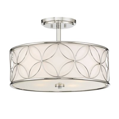 Plafonnier 4 lumières Savoy House Reid en nickel poli