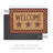 Burgundy Check Stars Coir Welcome Rug Rect-407281922