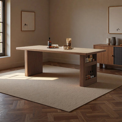 Modern and simple storage dining table