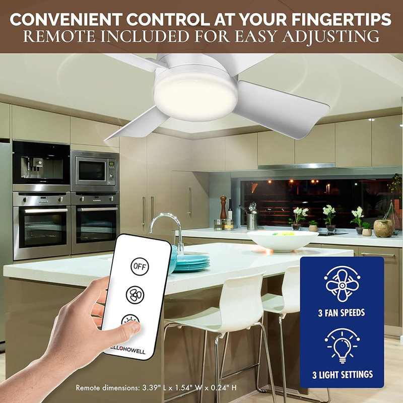 Socket Fan Light With Remote, Portable...