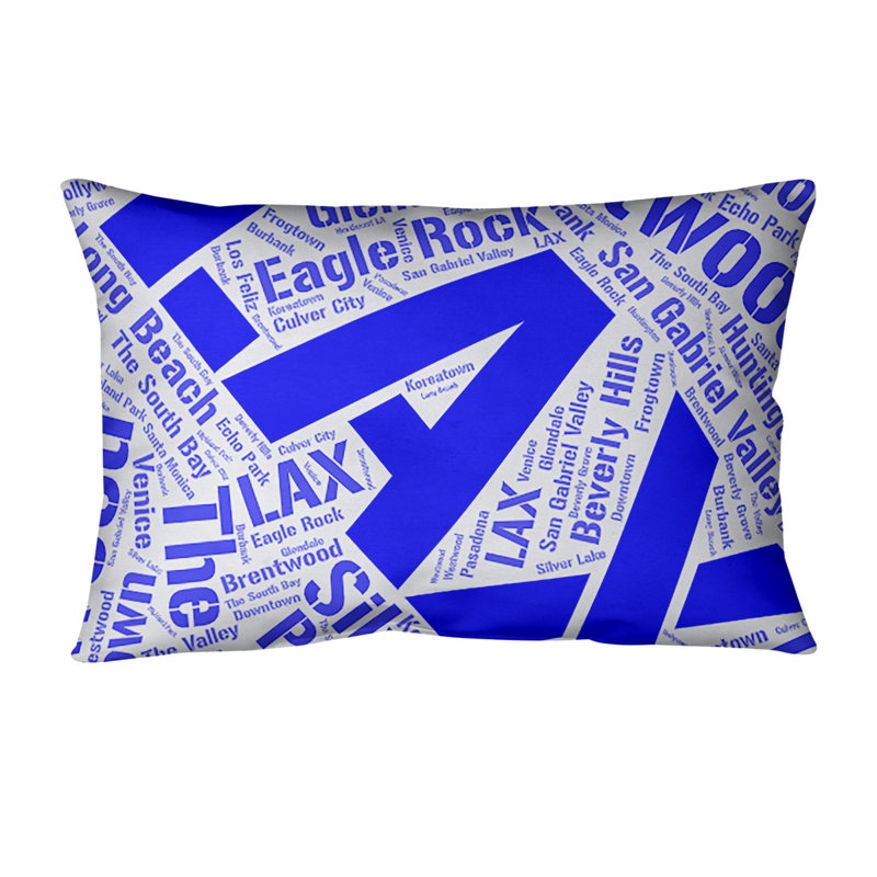 Coussin lombaire intérieur/extérieur los angeles, Bleu, Oui