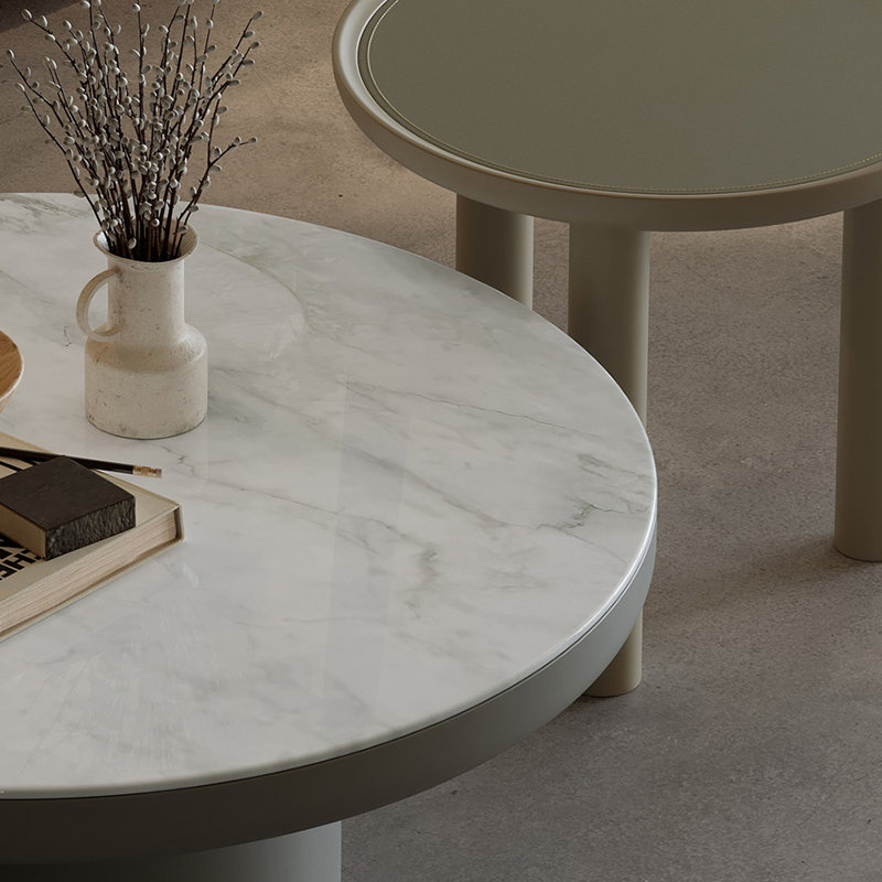 Modern simple round home coffee table