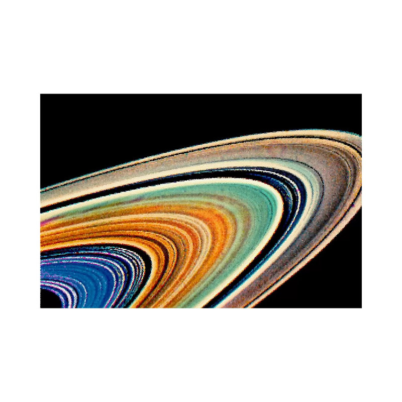 Rings of Saturn 1 Piece Wrapped Canvas Wall Art, 101.6 cm H x 66.04 cm W