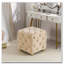 Repose-pieds rembourré en velours, petite table de bout exquise, repose-pieds moelleux, fauteuil de maquillage-562044406