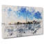 Toronto Skyline Watercolour - Wrapped Canvas-61883651