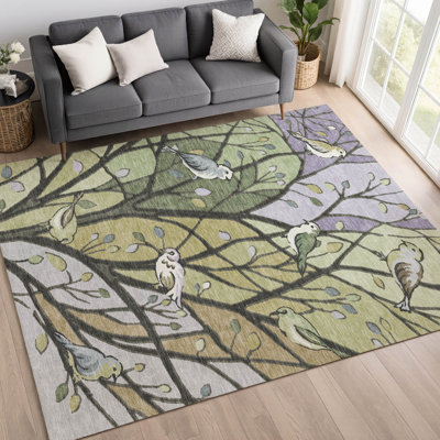 Tapis botanique intérieur / extérieur lavable à la machine Chantille ACN2336