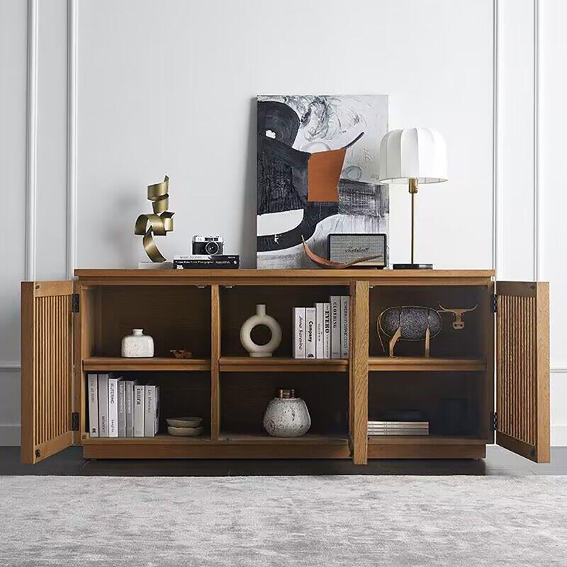 Wabi-sabi style design locker sideboard cabinet