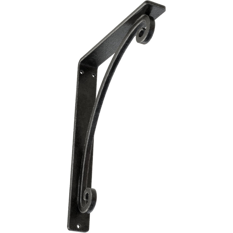 Support en fer forgé Legacy, Étain antique, H 10 po x l 1,5 po x P 7,5 po