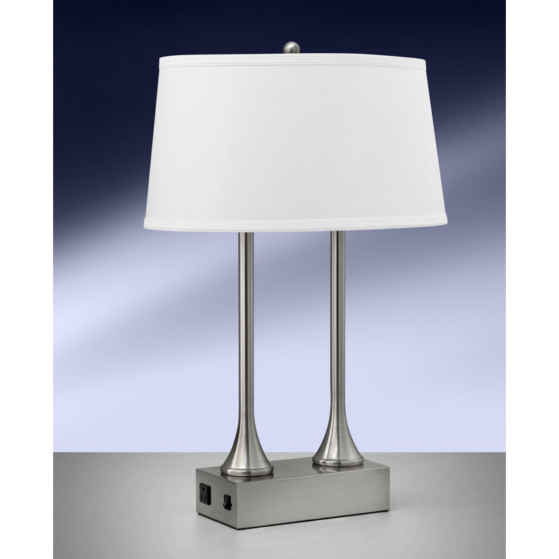 Ensemble de lampe de bureau 27 "en argent avec prise Teardrop Group