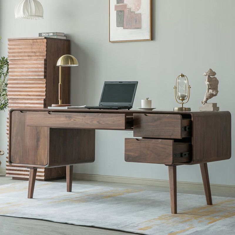 Bureau spacieux de style européen, H 29,53 po x l 62,99 po x P 27,56 po