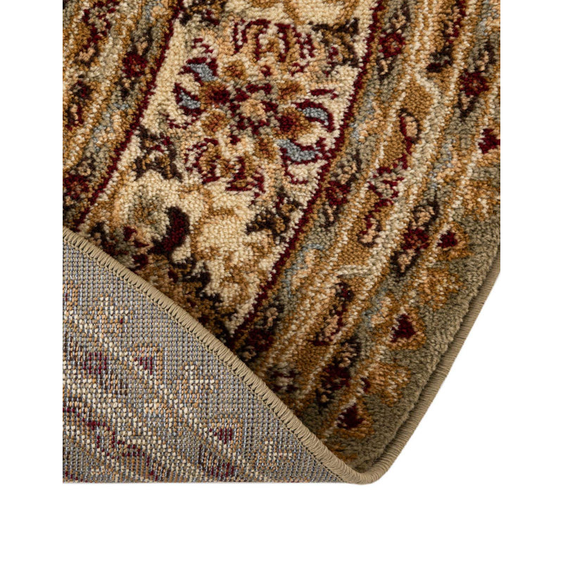 Niles Oriental Area Rug, Round 6'1", Green