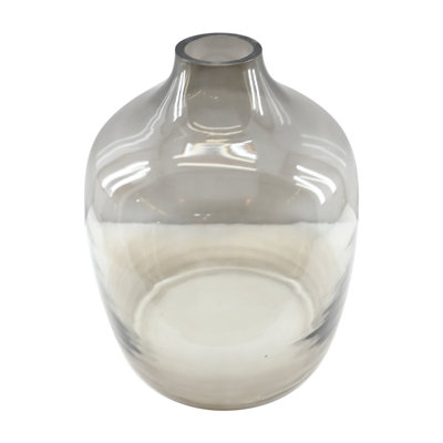 Tergel Cinched Neck 11.75" Handblown Glass Vase