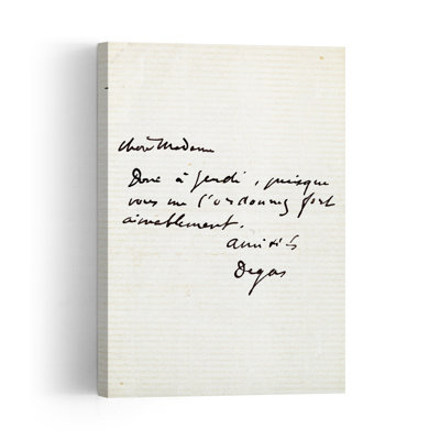 Letter From The Artist To Berthe Morisot Abstract Contemporary Wall Art Print