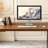 Nut-brown Rectangular Solid Wood Executive Desk with drawers desk