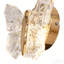 Lampe murale à oreilles papillon 7,9 pouces en acrylique transparent pour le couloir de la chambre à coucher (lumière chaude intégrée)